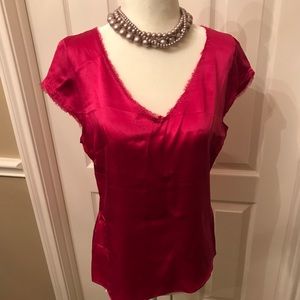 Pink 100% Silk Top